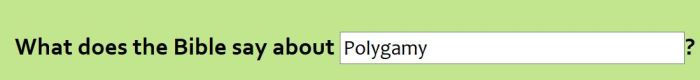 polygamy bible